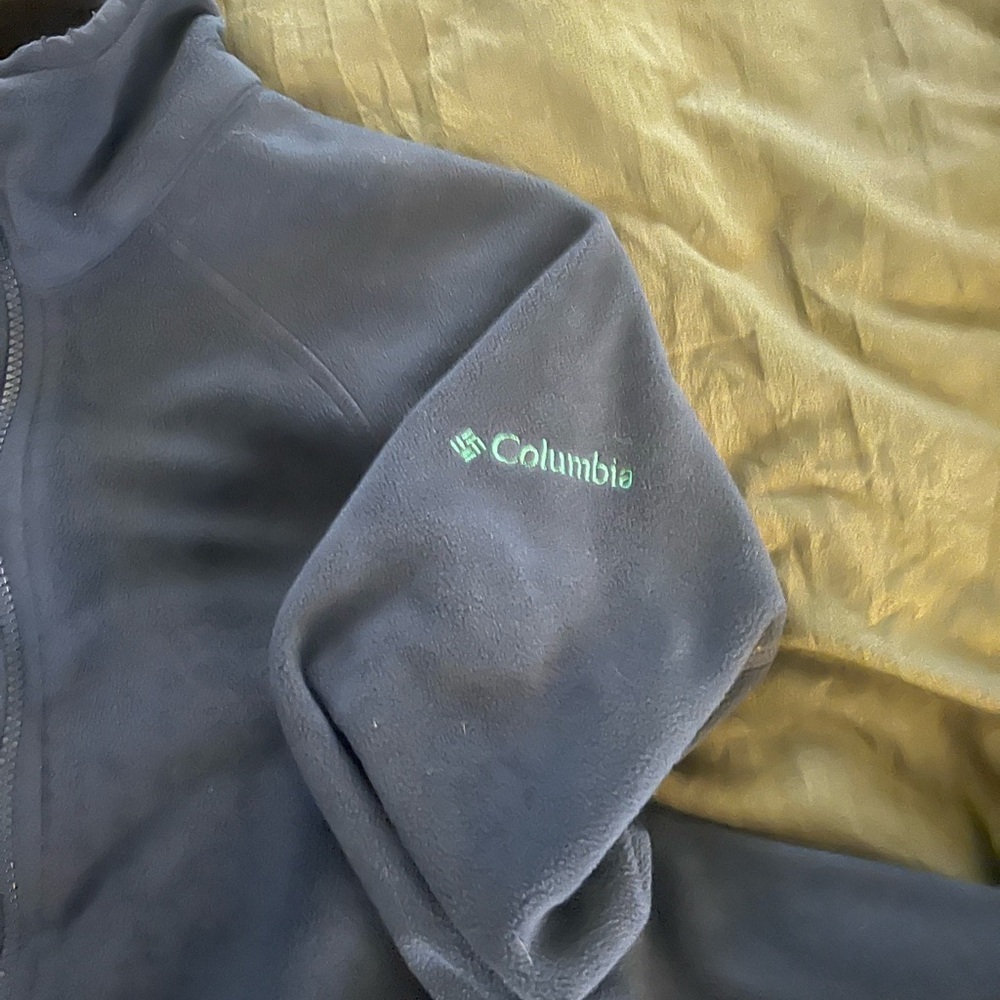 Columbia Kids Zip Up Fleece Jacket - Gray - Picture 2 of 5